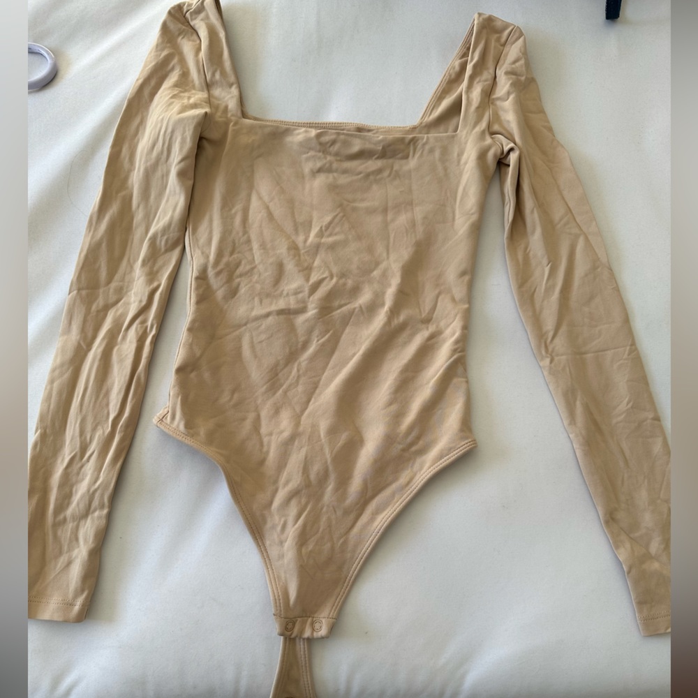 Babaton beige bodysuit 2xs